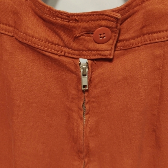 Dollhouse Rust colored wide leg jumpsuit - Picture 9 of 15